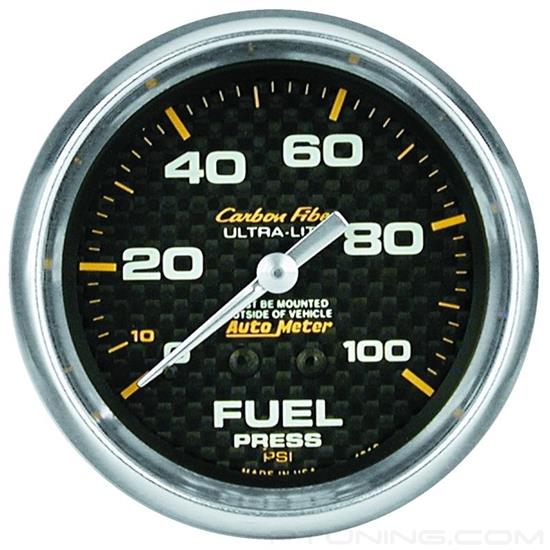 Picture of Carbon Fiber Series 2-5/8" Fuel Pressure Gauge, 0-15 PSI