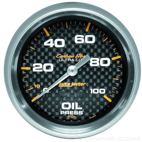 Picture of Carbon Fiber Series 2-5/8" Oil Pressure Gauge, 0-100 PSI