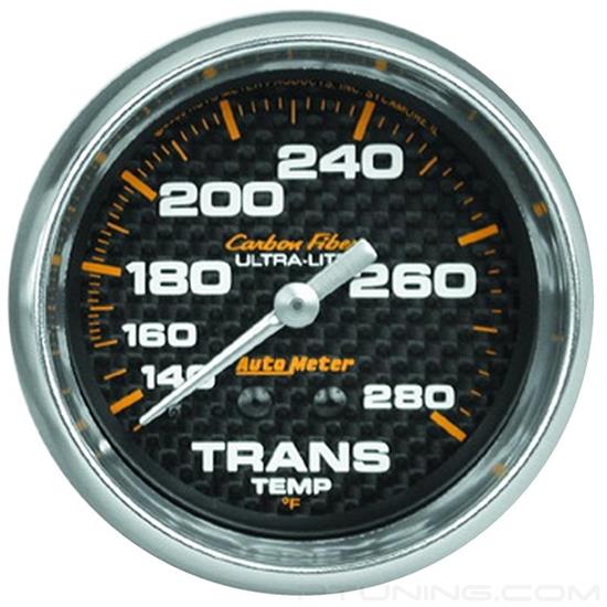 Picture of Carbon Fiber Series 2-5/8" Transmission Temperature Gauge, 140-280 F