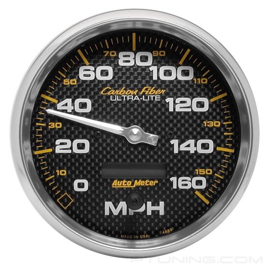 Picture of Carbon Fiber Series 5" Speedometer Gauge, 0-160 MPH