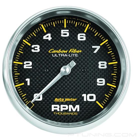 Picture of Carbon Fiber Series 5" In-Dash Tachometer Gauge, 0-10,000 RPM