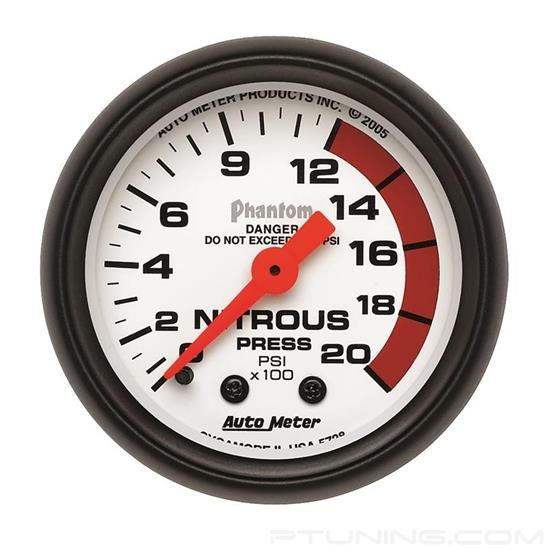 Picture of Phantom Series 2-1/16" Nitrous Pressure Gauge, 0-2000 PSI
