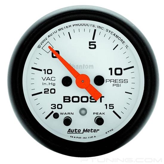 Picture of Phantom Series 2-1/16" Boost/Vacuum Gauge, 30 In Hg/15 PSI