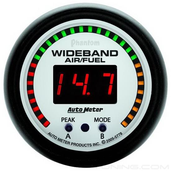 Picture of Phantom Series 2-1/16" Wideband Pro Air/Fuel Ratio Gauge, 6:1-20:1 AFR