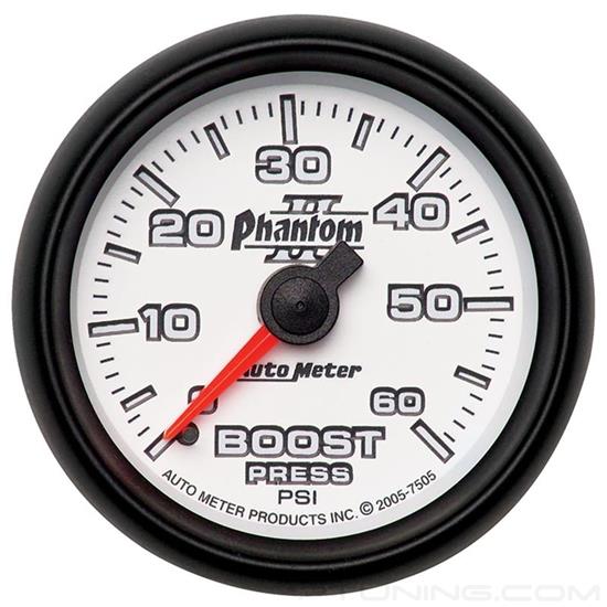 Picture of Phantom II Series 2-1/16" Boost Gauge, 0-60 PSI