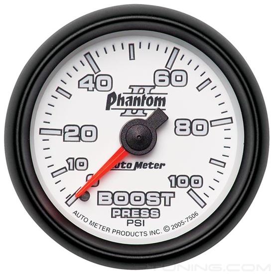 Picture of Phantom II Series 2-1/16" Boost Gauge, 0-100 PSI