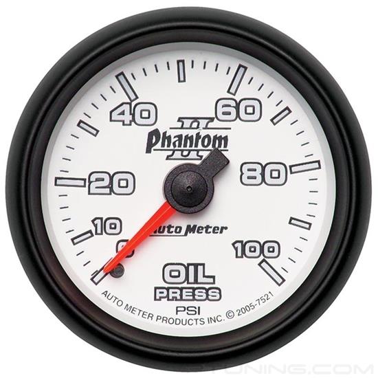 Picture of Phantom II Series 2-1/16" Oil Pressure Gauge, 0-100 PSI