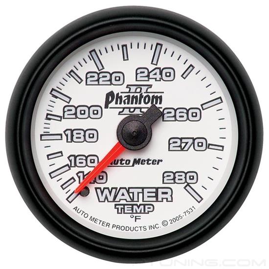 Picture of Phantom II Series 2-1/16" Water Temperature Gauge, 140-280 F