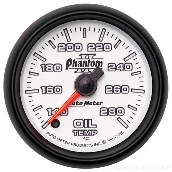 Picture of Phantom II Series 2-1/16" Oil Temperature Gauge, 140-280 F