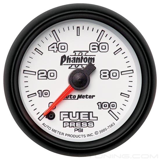Picture of Phantom II Series 2-1/16" Fuel Pressure Gauge, 0-100 PSI