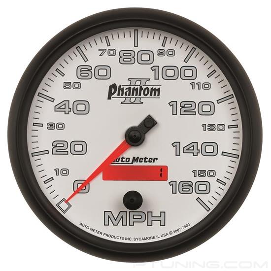 Picture of Phantom II Series 5" Speedometer Gauge, 0-160 MPH