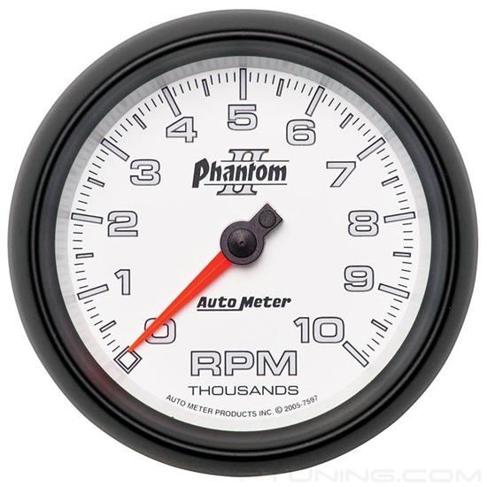 Picture of Phantom II Series 3-3/8" In-Dash Tachometer Gauge, 0-10,000 RPM