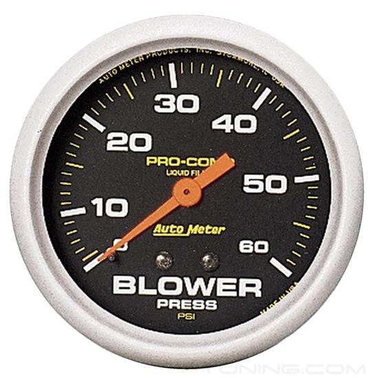 Picture of Pro-Comp Series 2-5/8" Blower Pressure Gauge, 0-60 PSI, Black