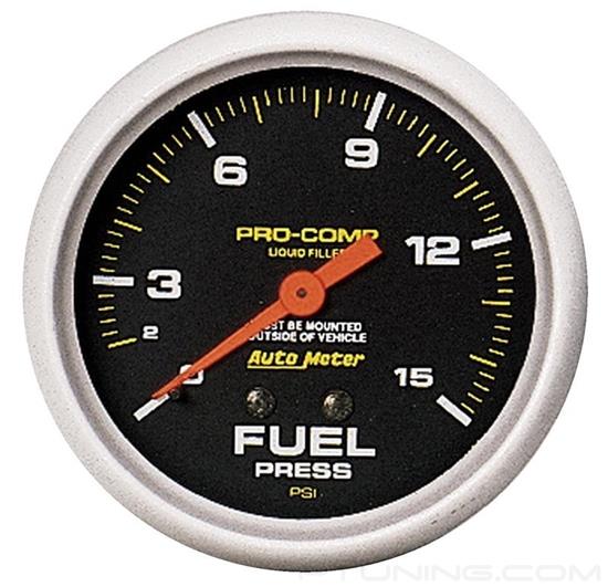 Picture of Pro-Comp Series 2-5/8" Fuel Pressure Gauge, 0-15 PSI