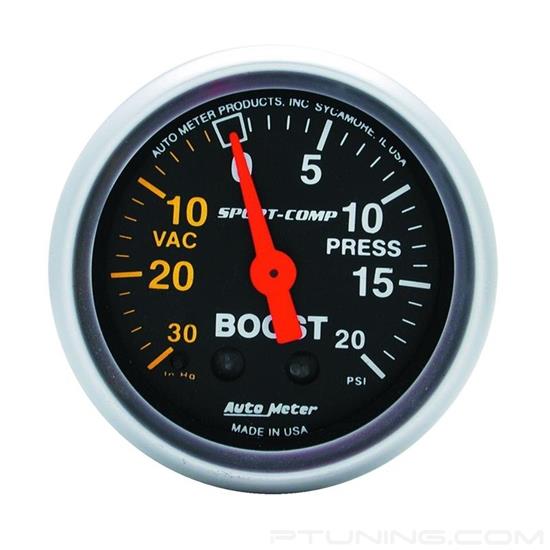 Picture of Sport-Comp Series 2-1/16" Boost/Vacuum Gauge, 30 In Hg/20 PSI