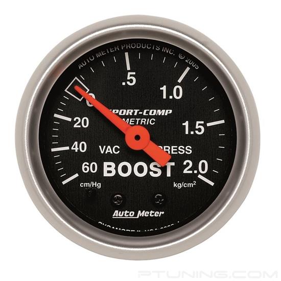 Picture of Sport-Comp Series 2-1/16" Boost/Vacuum Gauge, 60 Cm/HG-2.0 Kg/Cm2
