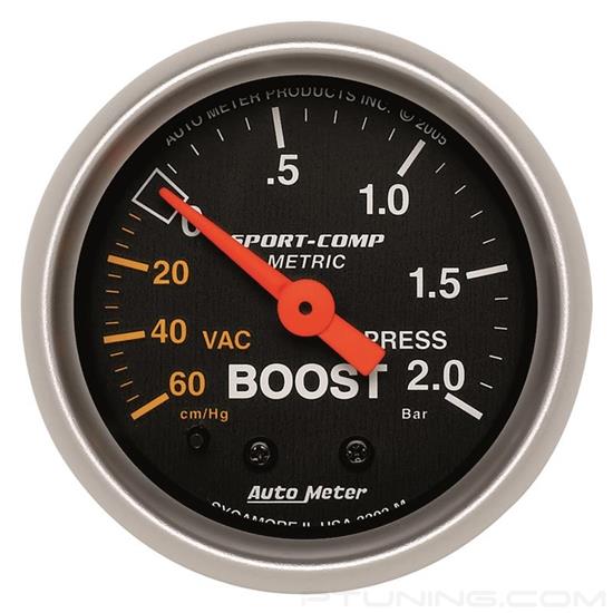 Picture of Sport-Comp Series 2-1/16" Boost/Vacuum Gauge, 60 Cm HG-2.0 BARS