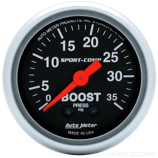 Picture of Sport-Comp Series 2-1/16" Boost Gauge, 0-35 PSI