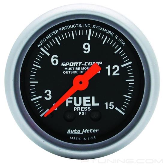 Picture of Sport-Comp Series 2-1/16" Fuel Pressure Gauge, 0-15 PSI
