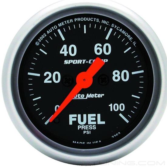 Picture of Sport-Comp Series 2-1/16" Fuel Pressure Gauge, 0-100 PSI