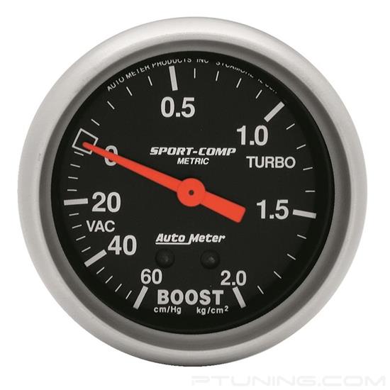 Picture of Sport-Comp Series 2-5/8" Boost/Vacuum Gauge, 60 Cm/HG-2.0 Kg/Cm2