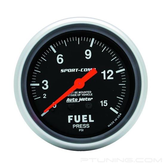 Picture of Sport-Comp Series 2-5/8" Fuel Pressure Gauge, 0-15 PSI