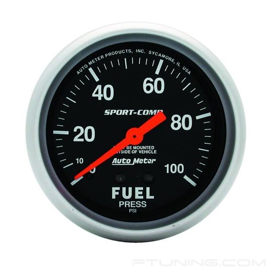 Picture of Sport-Comp Series 2-5/8" Fuel Pressure Gauge, 0-100 PSI