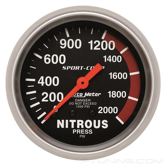Picture of Sport-Comp Series 2-5/8" Nitrous Pressure Gauge, 0-2000 PSI