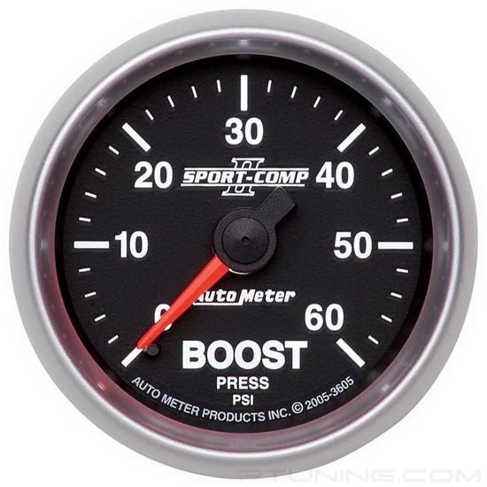 Picture of Sport-Comp II Series 2-1/16" Boost Gauge, 0-60 PSI