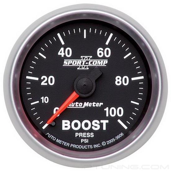 Picture of Sport-Comp II Series 2-1/16" Boost Gauge, 0-100 PSI