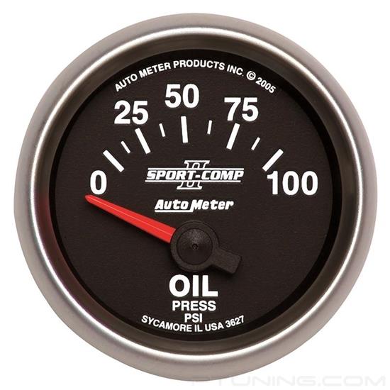 Picture of Sport-Comp II Series 2-1/16" Oil Pressure Gauge, 0-100 PSI