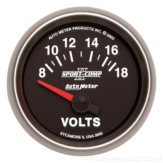 Picture of Sport-Comp II Series 2-1/16" Voltmeter Gauge, 8-18V