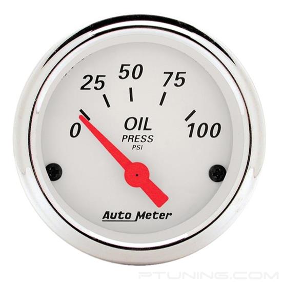 Picture of Arctic White Series 2-1/16" Oil Pressure Gauge, 0-100 PSI