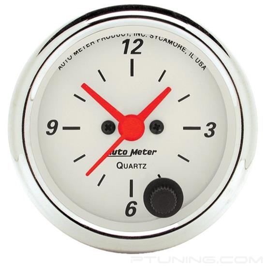 Picture of Arctic White Series 2-1/16" Clock Gauge, 12 Hour