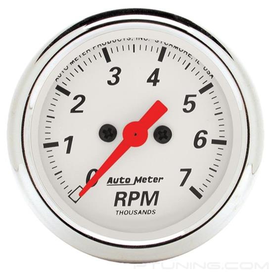 Picture of Arctic White Series 2-1/16" In-Dash Tachometer Gauge, 0-7,000 RPM