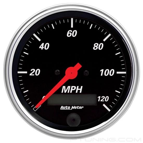 Picture of Designer Black Series 3-3/8" Speedometer Gauge, 0-120 MPH