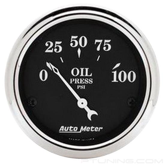 Picture of Old Tyme Black Series 2-1/16" Oil Pressure Gauge, 0-100 PSI