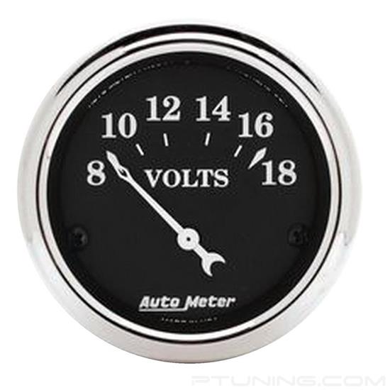 Picture of Old Tyme Black Series 2-1/16" Voltmeter Gauge, 8-18V