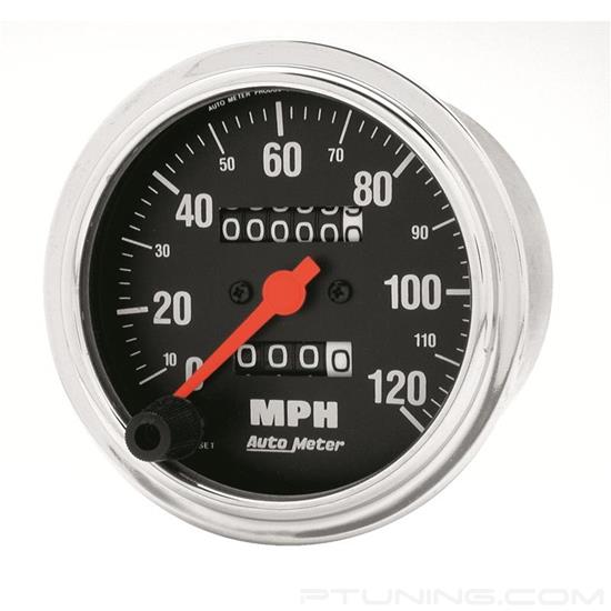 Picture of Traditional Chrome Series 3-3/8" Speedometer Gauge, 0-120 MPH