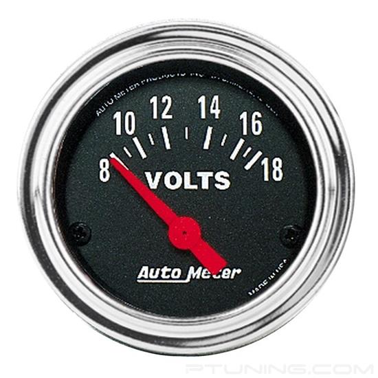 Picture of Traditional Chrome Series 2-1/16" Voltmeter Gauge, 8-18V