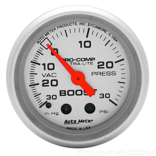 Picture of Ultra-Lite Series 2-1/16" Boost/Vacuum Gauge, 30 In Hg/30 PSI