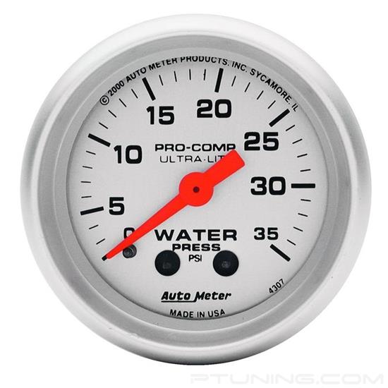 Picture of Ultra-Lite Series 2-1/16" Water Pressure Gauge, 0-35 PSI