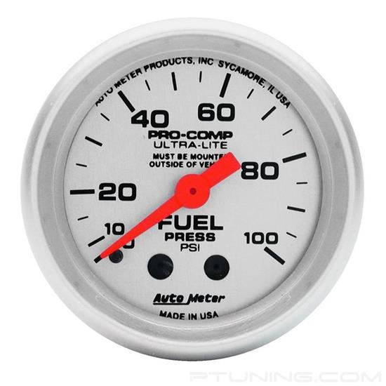 Picture of Ultra-Lite Series 2-1/16" Fuel Pressure Gauge, 0-100 PSI
