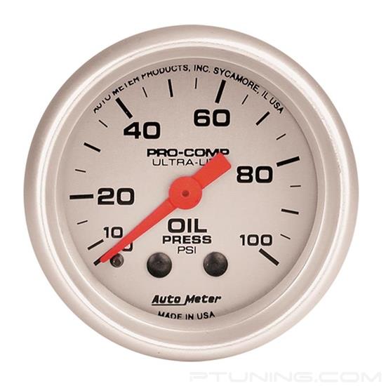 Auto Meter 4321 Ultra Lite Oil Pressure Gauge 0-100 PSI Mechanical 2 1/16 