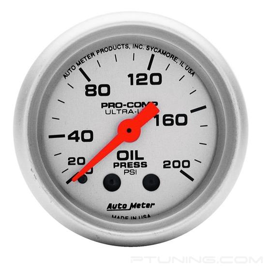 Picture of Ultra-Lite Series 2-1/16" Oil Pressure Gauge, 0-200 PSI