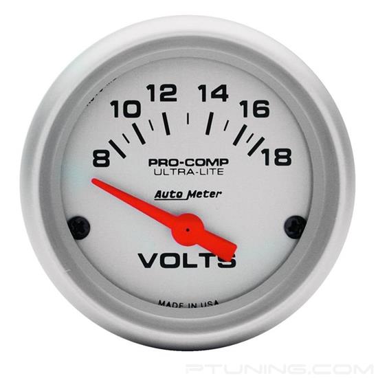 Picture of Ultra-Lite Series 2-1/16" Voltmeter Gauge, 8-18V