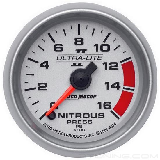 Picture of Ultra-Lite II Series 2-1/16" Nitrous Pressure Gauge, 0-1600 PSI
