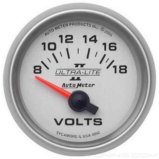 Picture of Ultra-Lite II Series 2-1/16" Voltmeter Gauge, 8-18V