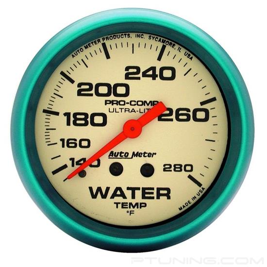 Picture of Ultra-Nite Series 2-5/8" Water Temperature Gauge, 140-280 F