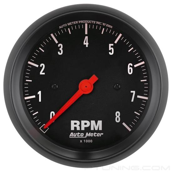 Picture of Z-Series 3-3/8" In-Dash Tachometer Gauge, 0-8,000 RPM
